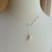 Pearl necklace, eternity necklace, lariat necklace with freshwater pearls, bridesmaid gifts, bridesmaid necklaces