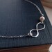 ON SALE Mothers card with silver infinity bracelet, pearl bracelet, mother of the bride, mother of the groom, mothers day gift, gifts for m