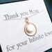 Mothers day card with gold infinity necklace, pearl necklace, mother of the bride groom gift, figure eight, mothers day gift