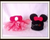 Minnie  Mouse set   Hat and diaper cover TUTU Newborn -12 month