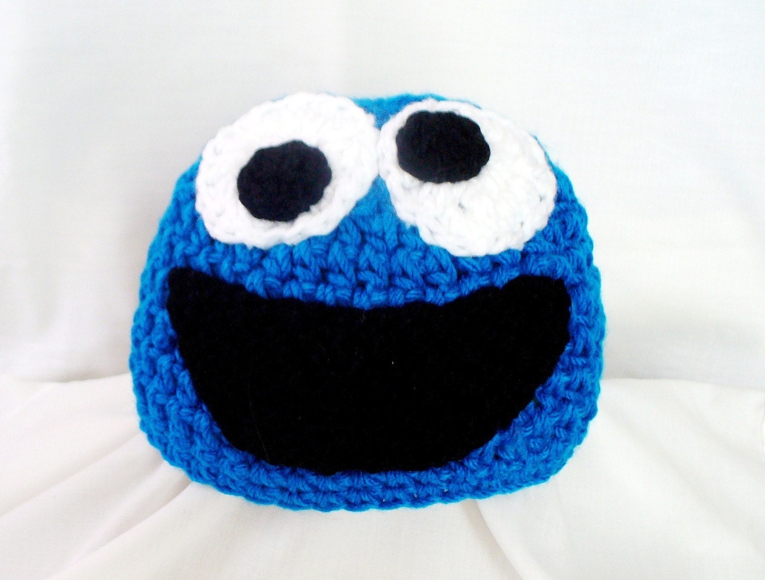 COoKiE MoNsTeR Sesame Street Handmade crochet Hat newborn to 5 years old