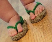 Instant Download - Crochet Pattern - Jute Sunshine Sandal (Sizes Newborn to 2 yrs.)
