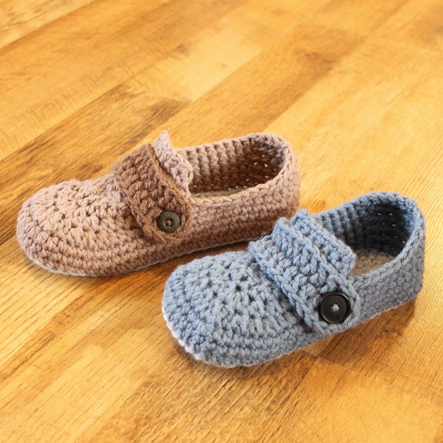 Instant Download - Crochet Pattern - Opa Slippers (Child/Men sizes: 1-13)