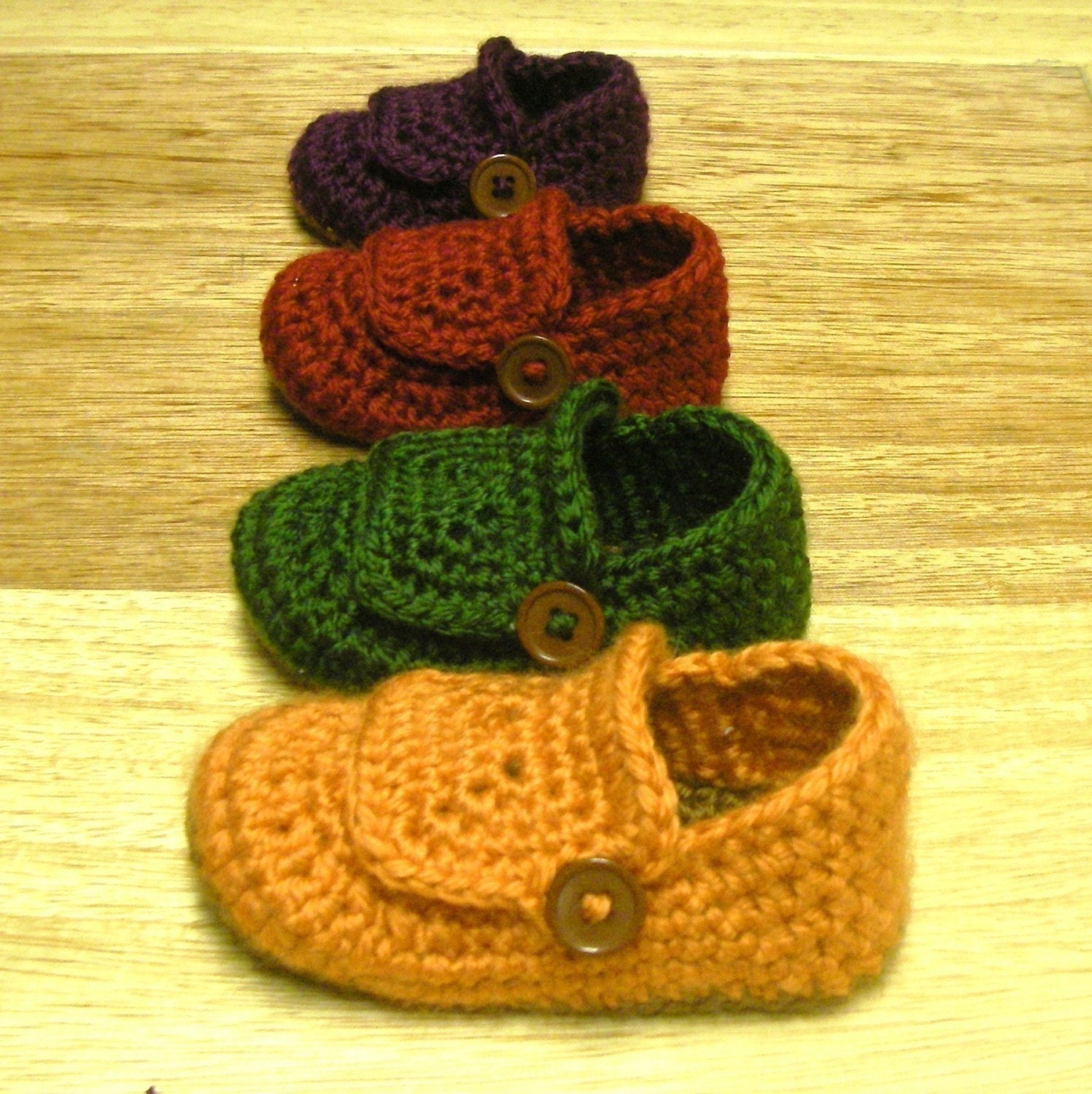 Instant Download - Crochet Pattern - Buccaneer Booties (Newborn to 18 mo.)