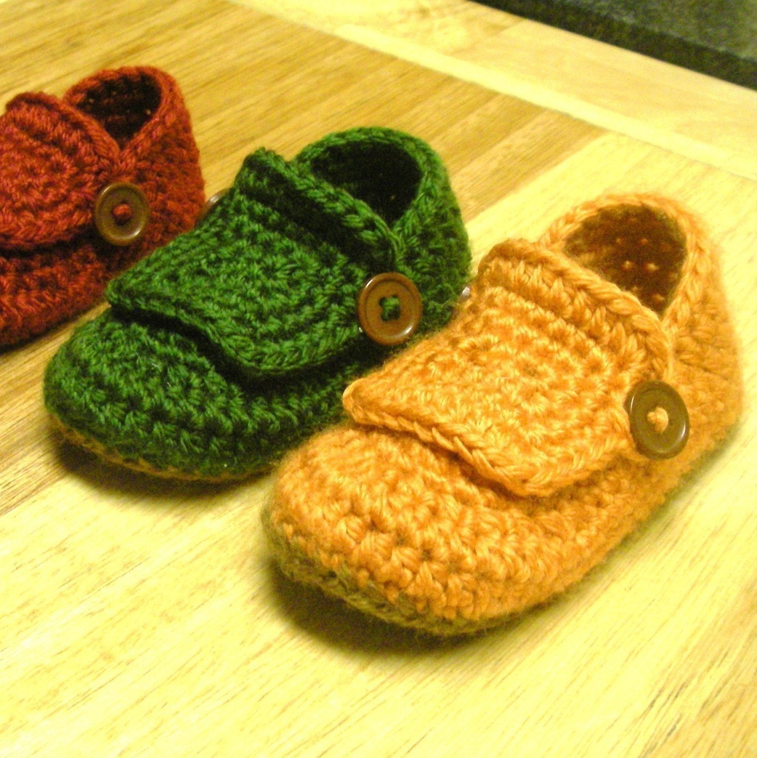 Instant Download - Crochet Pattern - Buccaneer Booties (Newborn to 18 mo.)