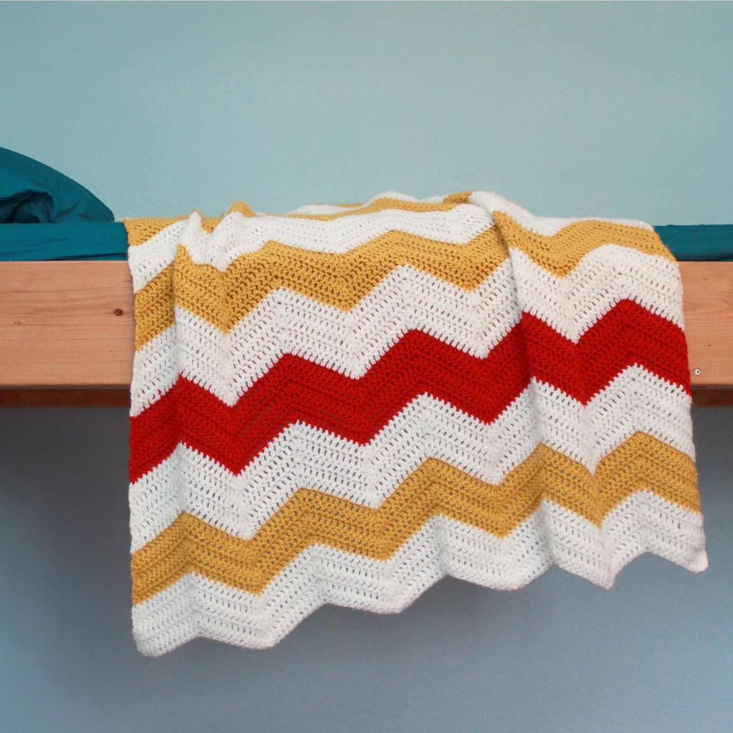 Instant Download - Crochet Pattern - Chevron Blanket