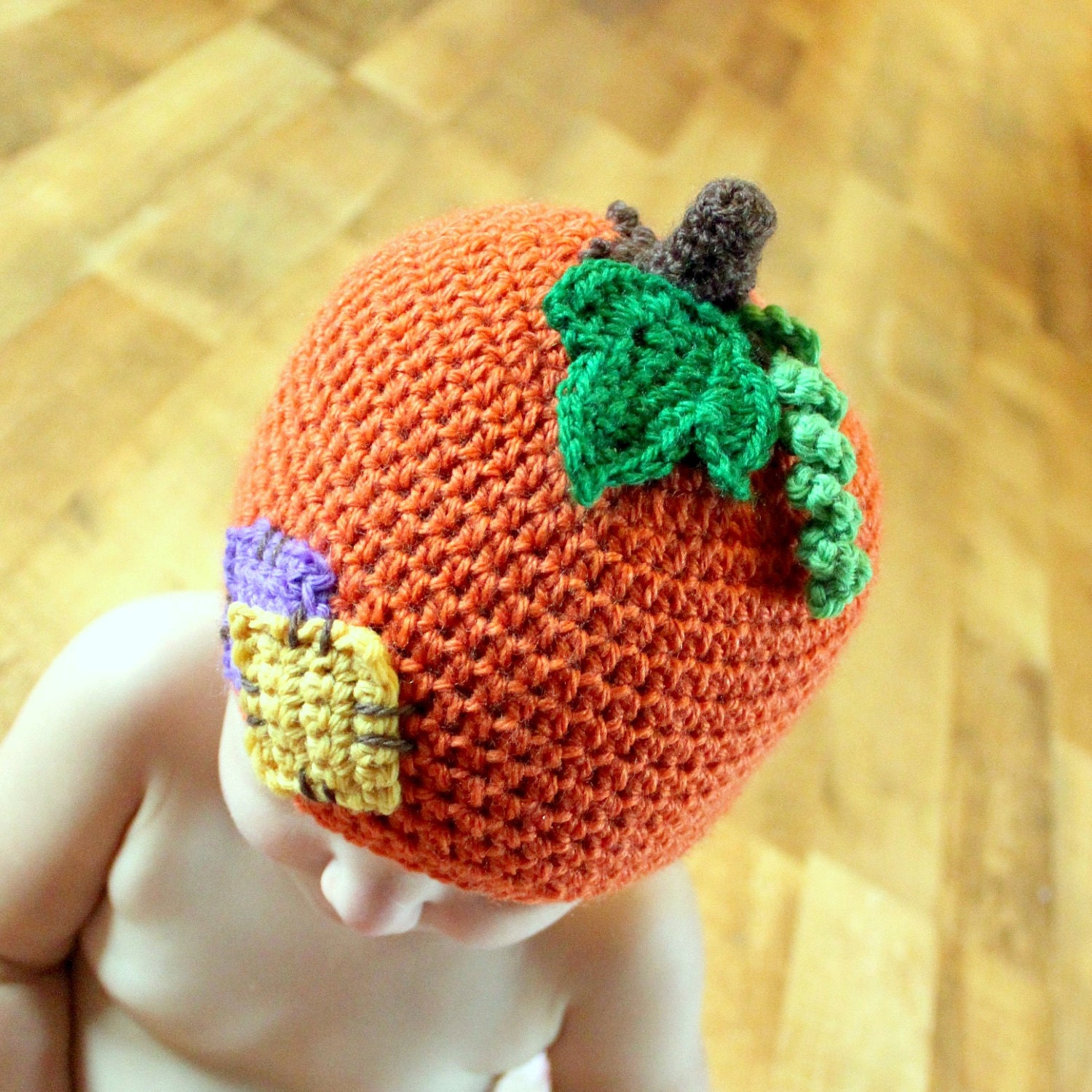Instant Download - Crochet Pattern - Lil'Pumpkin Patch Hat (Newborn to Adult)