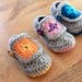 Instant Download - Crochet Pattern - Granny Square Booties (Newborn to 18 mo)