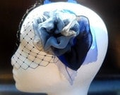Midnight Blue Bandeau Veil