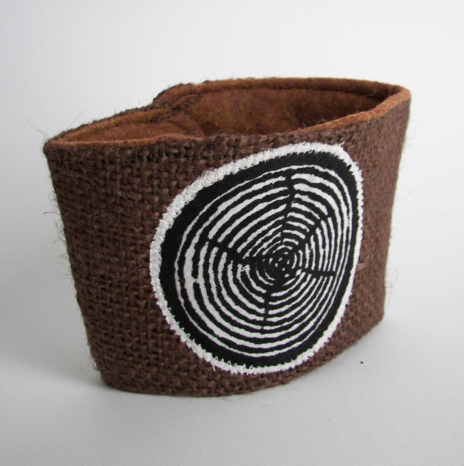 Slice of Wood Coffee/Beer Cozy with Gift Card Holder Option - ThinkGreene