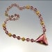 Art Deco Czech Necklace Glass Bead Gold Art Deco Jewelry Vintage 1920s Jewelry