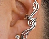 Silver French Twist Ear Cuff