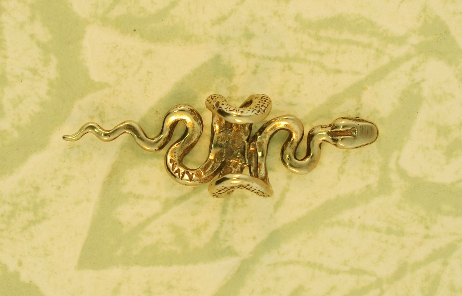 Bronze Snake Ear Cuff