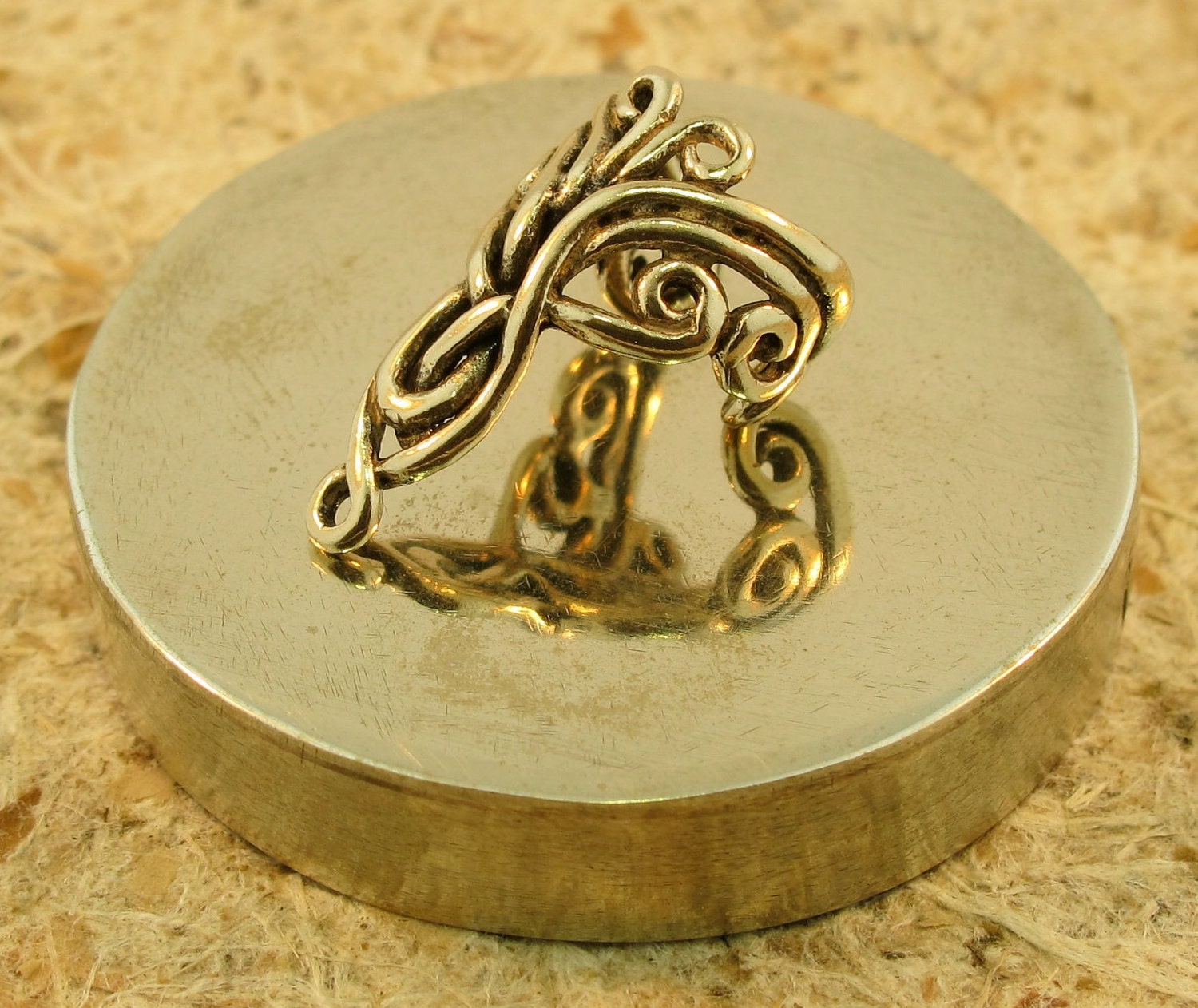 Bronze Arabesque Ear Cuff