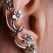 Silver Forget Me Not Ear Cuff