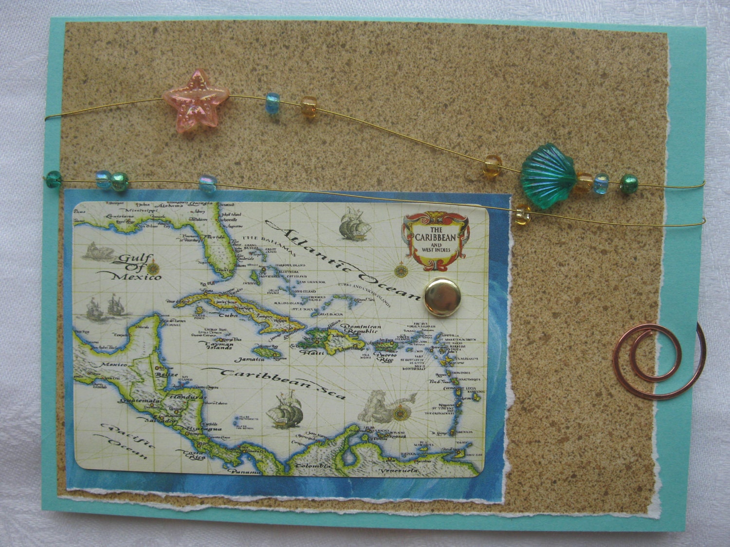 Winter Dreaming Caribbean Cruise Handmade Card