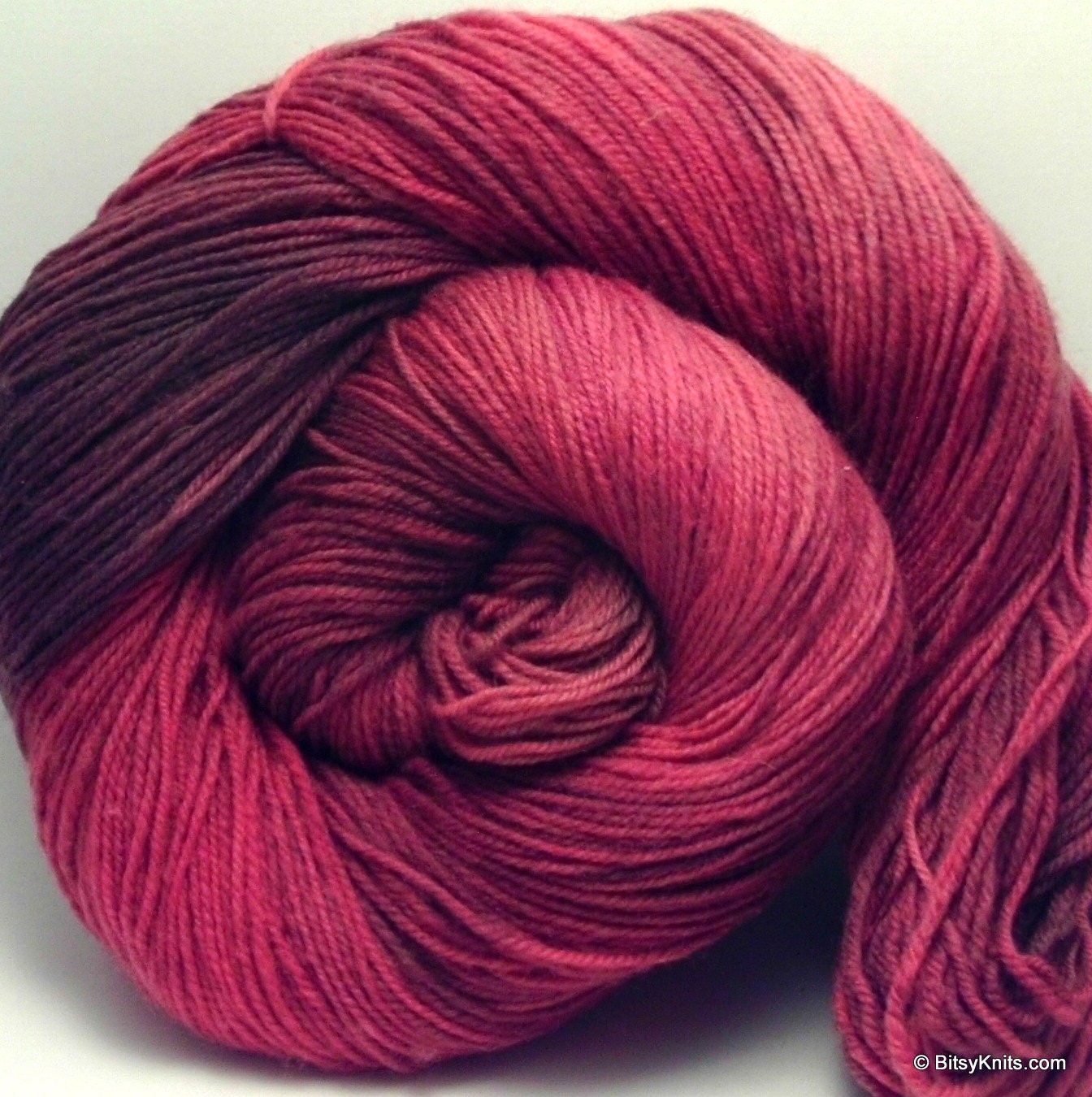 Merino sock yarn - NEW Artisan Sock 3 ply in Chocolate Cherry Cordial