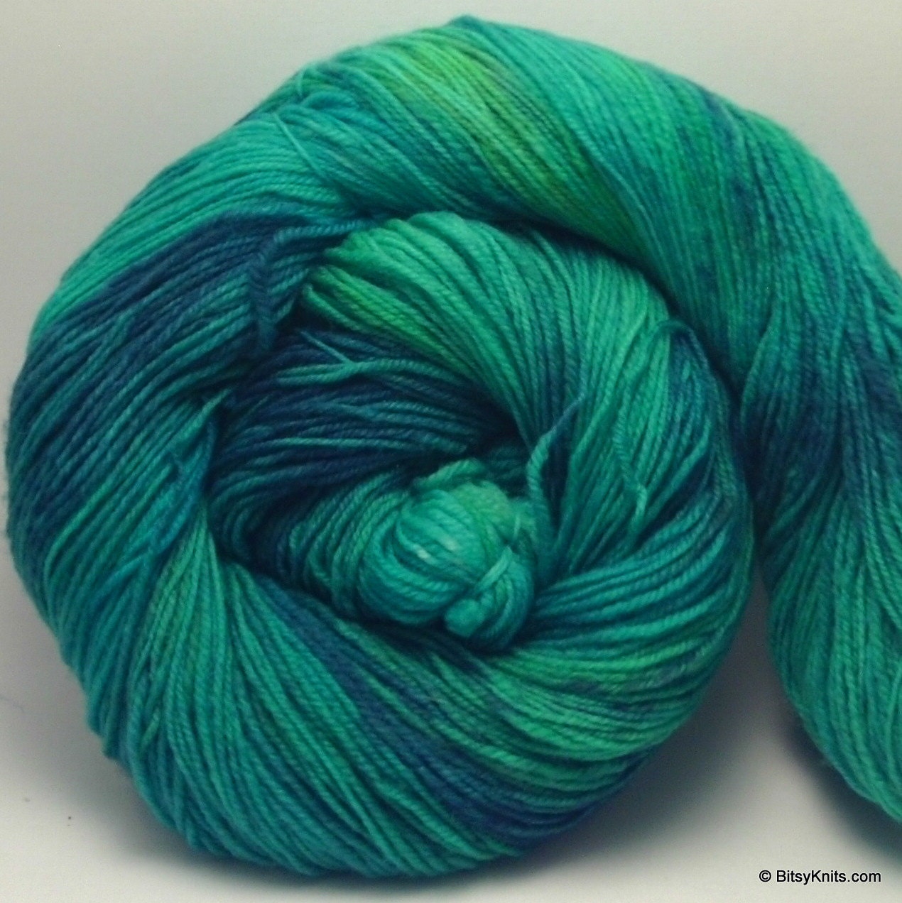 Merino sock yarn - NEW Artisan Sock 3 ply in Peacock
