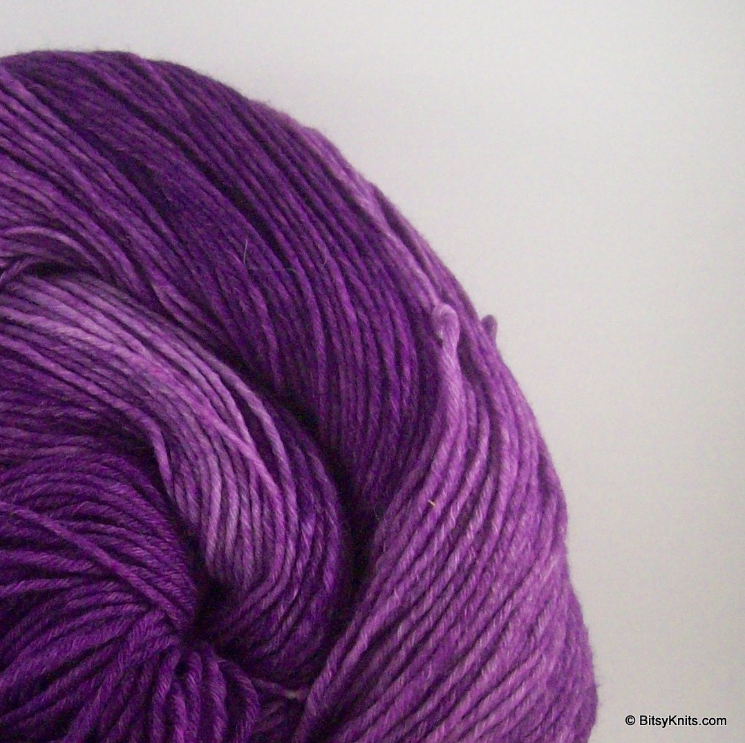 Merino sock yarn - NEW Sock82Me 8 ply in Grape Koolaid