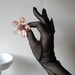 Vintage Black Gloves Sheer Black Gloves