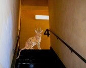 Wild  Leodeer On The Staircase, Signed, 8x10 digital archival print
