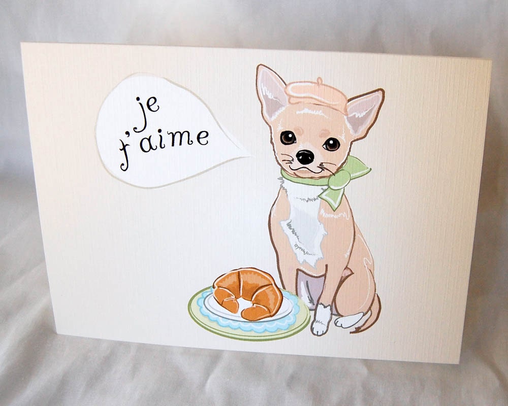 Chihuahua in Love Greeting Card