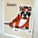 Boston Terrier Tiger - 8x10 Eco-friendly Print