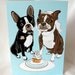 Wedding Boston Terriers - Greeting Card