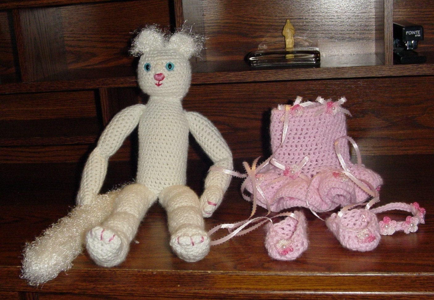 Crocheted Ballerina Cat