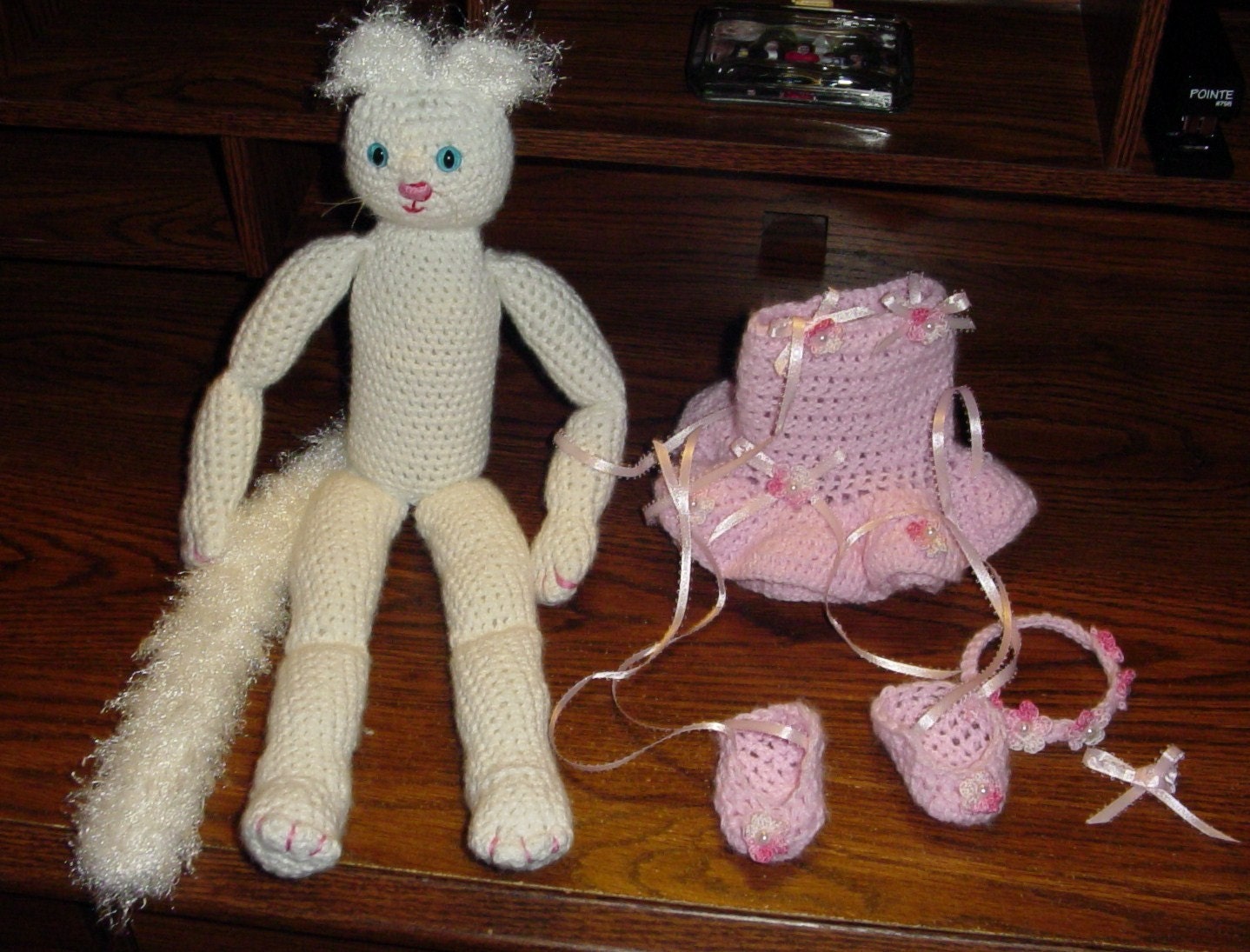 Crocheted Ballerina Cat