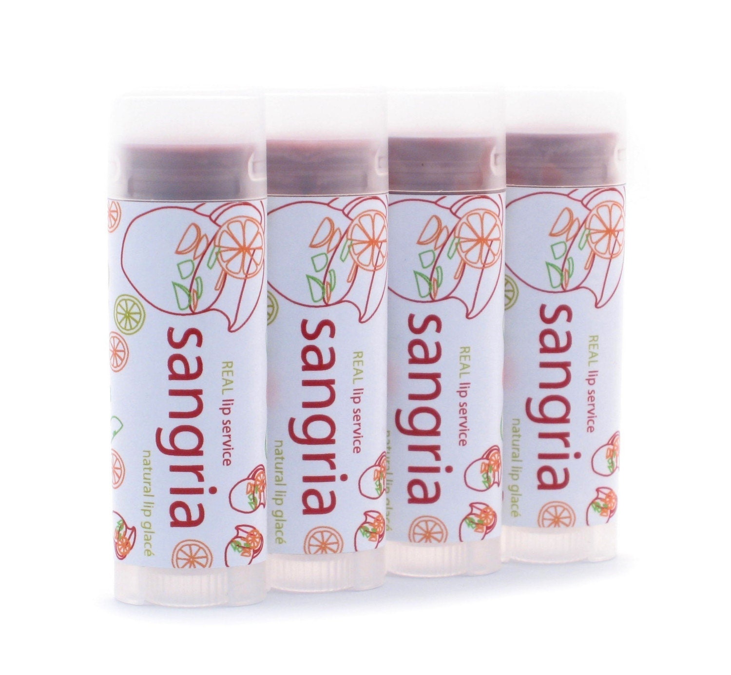 Sangria Tinted Lip Glace - Tinted Lip Balm - Lip Tint - Natural