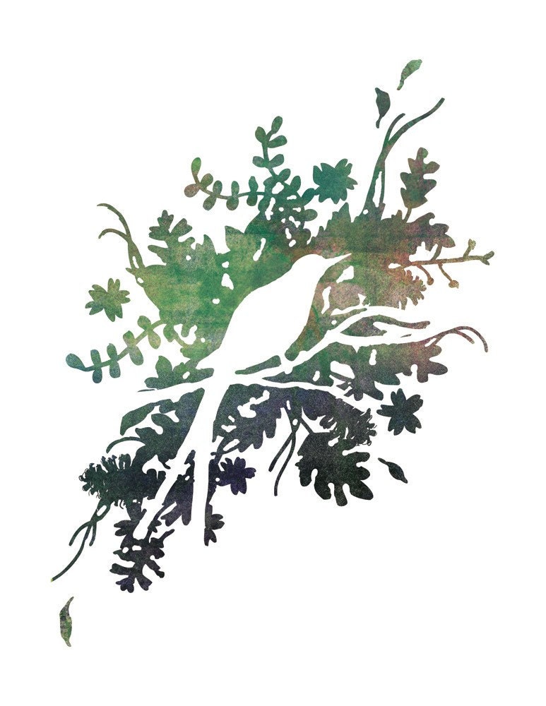 Reversed Bird print