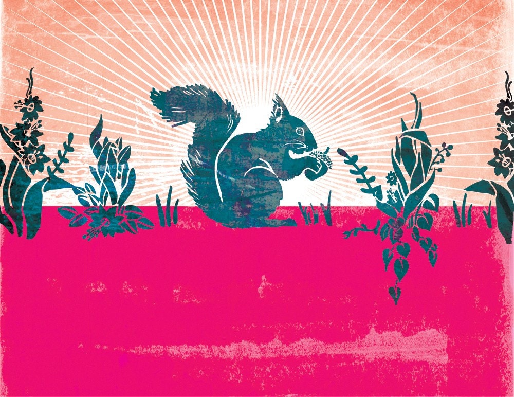 Acorn Snack print