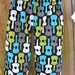 Boys Outfit - Rock N Roll Guitar Set - Shirt and Pant Set - Black Blue Teal Green - Boys Pant outfit - Toddler - Baby - Boy