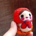 Matryoshka  Russian Wooly Egg Doll Made to Order