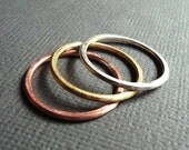 Rings. Modern Contemporary Simple Sleek Elegant Design. Sterling Silver Jewelry. Handmade by Epheriell on Etsy. Brass, Copper Silver.