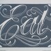 Eat, Hand Printed Letterpress poster