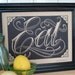 Eat, Handprinted Letterpress Poster
