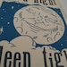 Good Night -Hand Printed Letterpress Poster