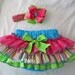 Sassy Pants Ruffled Diaper Cover Candy Shop  11 Headband and Double Stack Hairbow