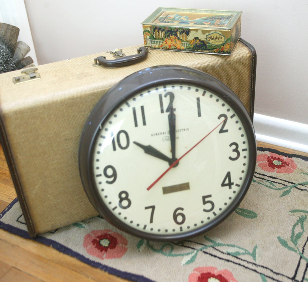 Reserved for Ekkydn Antique large school clock nonworking