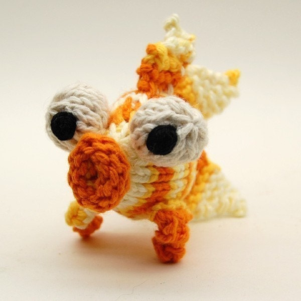 Glubby Goldfish Knitting Amigurumi Plush Toy PDF Pattern Tutorial Digital Download