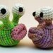 Crochet Garden Slug Amigurumi Plush Toy Pattern PDF Digital Download