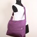Messenger Bag School bag Travel bag , Purple ,adjustable strap .