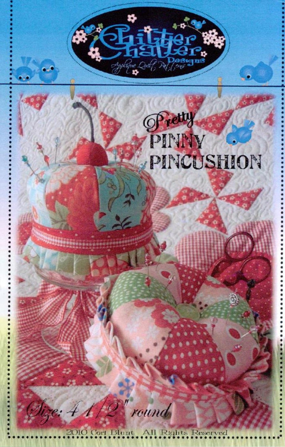 Pretty Pinny Pincushion Pattern by Chitter Chatter Designs