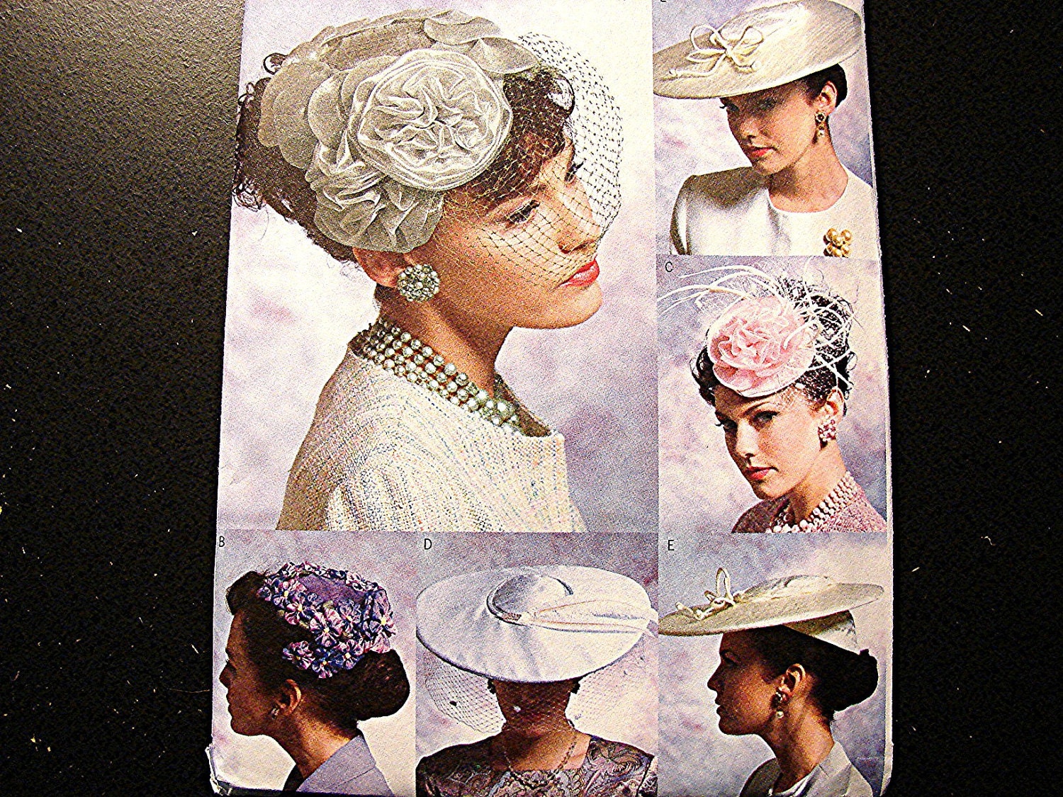 Vogue Womens Hat Pattern for sewing Vintage Style Retro 1950s UNCUT Spring Summer