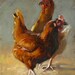 Red and Gold - Original Oil Painting