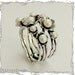 Floral sterling silver botanical ring with fresh water pearls, June birthstone - Clueless .