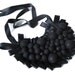 black bib necklace, bubble necklace, avant garde, statement jewelry, bib necklace