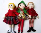 Fabric Doll Custom Handpainted Heirloom Doll